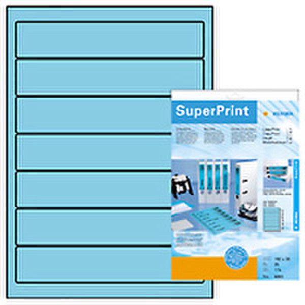 HERMA File labels blue 192x38 SuperPrint 175 pcs. 175шт самоклеящийся ярлык