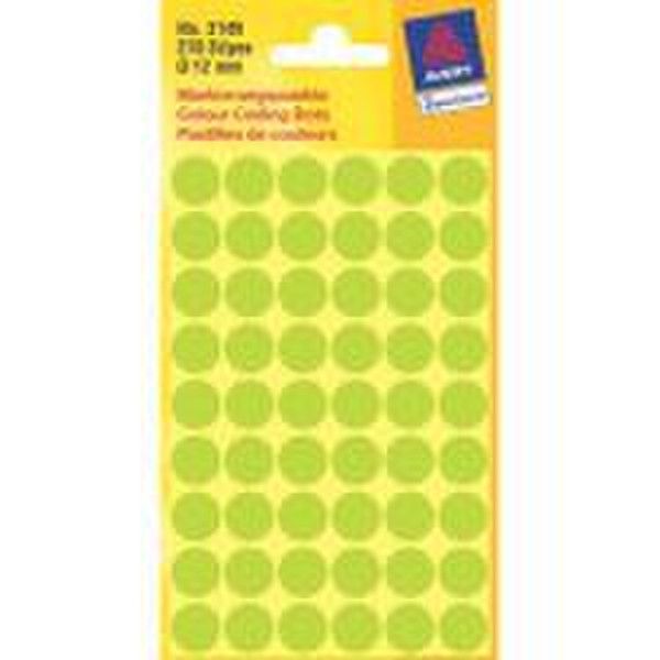 Avery Round Labels, Light Green Ø 12 270pc(s) self-adhesive label