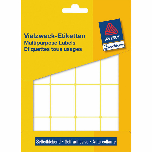 Avery Mini-Organisations-Etiketten, weiß, 38 x 29 mm, permanent selbstklebendes Etikett