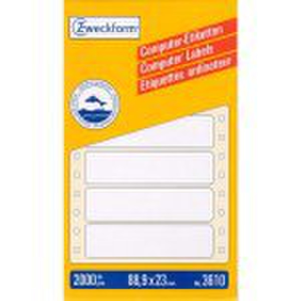 Avery Mailing Labels 88,9x23mm 2000pc(s) self-adhesive label