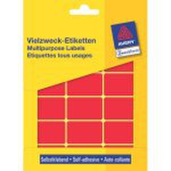 Avery Multipurpose Labels, Red 38 x 24 522Stück(e) selbstklebendes Etikett