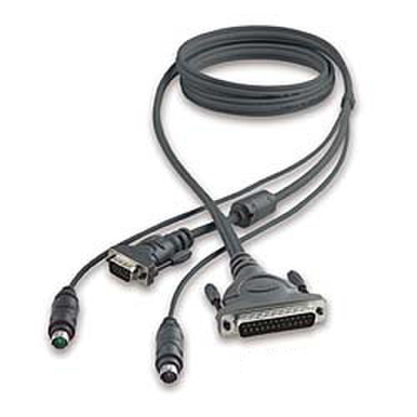 Belkin KVM Octopuc Cable Kit Matrix2 PS2 4.5m 4.5m Grau Tastatur/Video/Maus (KVM)-Kabel