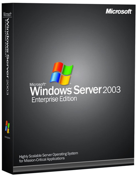 Microsoft OEM Windows Server 2003 Enterprise Edition, SP1, 25 users, 1-pack, EN CD