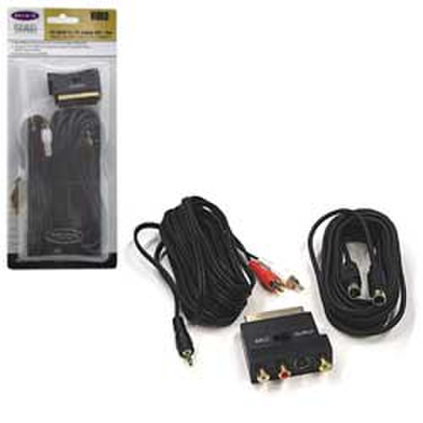 Belkin Scart Kit PC DVD>AV 10m 10m Schwarz