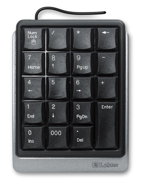 Labtec USB Number Pad for Notebooks USB Black keyboard