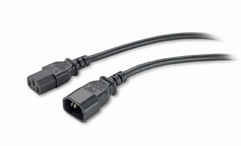 APC PWR Cord C13 - C14, 0.6 m 0.61м C13 coupler C14 coupler Черный кабель питания