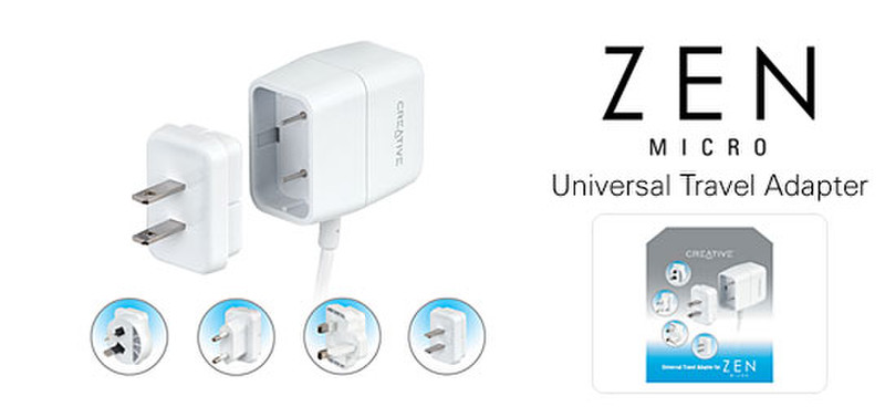 Creative Labs Zen MP3 Player Travel Adapter power adapter/inverter