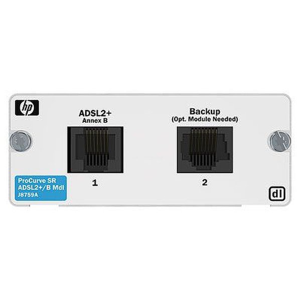 Hewlett Packard Enterprise 1-port ADSL2+ Annex B Подключение Ethernet устройство управления сетью