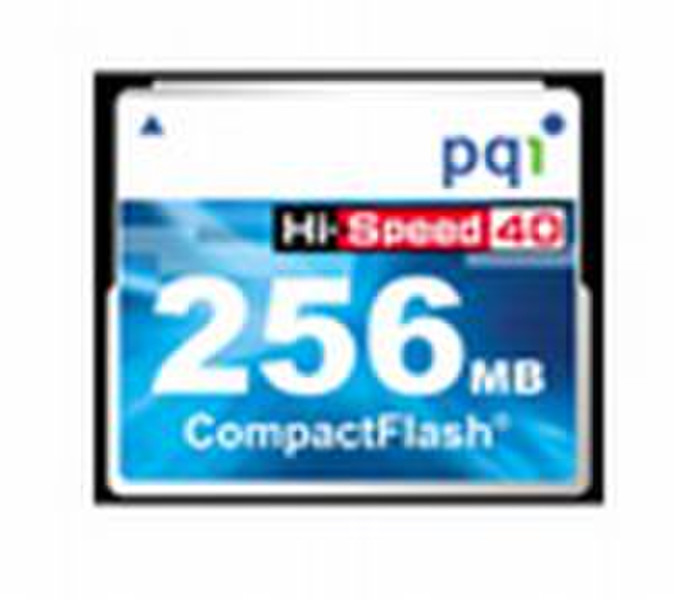 PQI MEM CF Compact Flash 40x 256Mb 0.25GB Speicherkarte