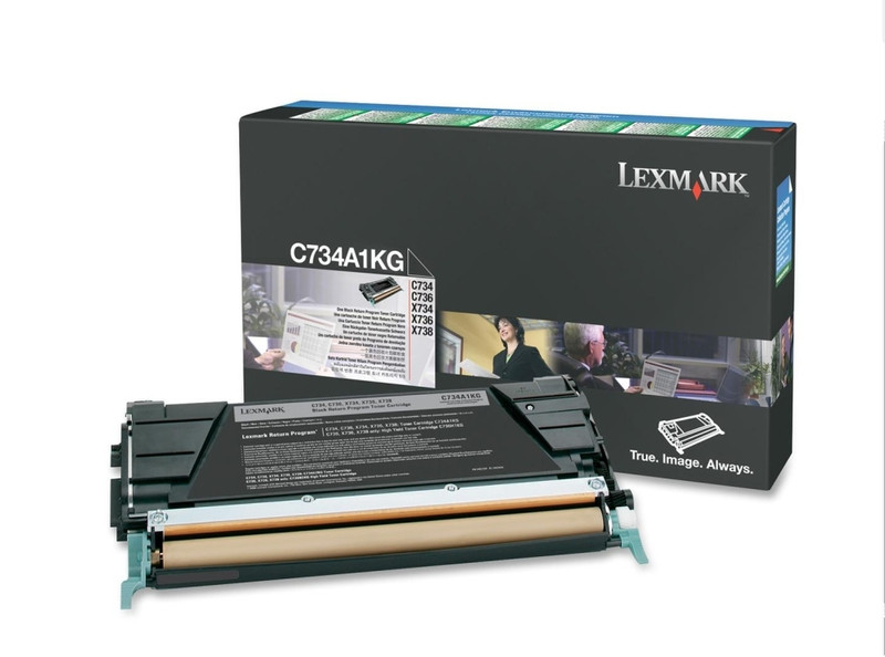 Lexmark C734A1KG Картридж 8000страниц Черный тонер и картридж для лазерного принтера