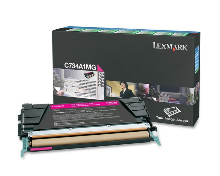 Lexmark C734A1MG Patrone 6000Seiten Magenta Lasertoner & Patrone