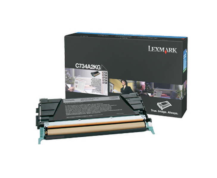 Lexmark C734A2KG 8000pages Black laser toner & cartridge