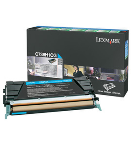 Lexmark C736H1CG Cartridge 10000pages Cyan laser toner & cartridge