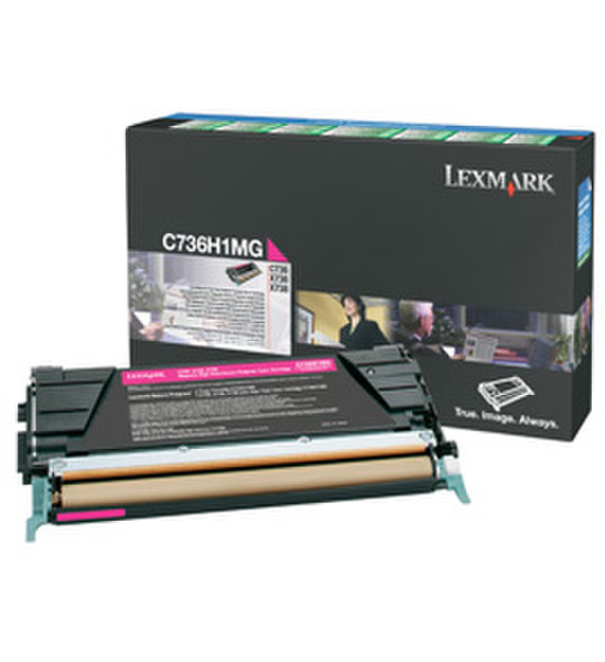 Lexmark C736H1MG Cartridge 10000pages Magenta laser toner & cartridge