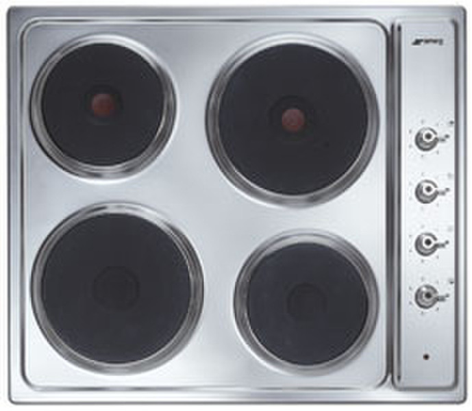 Smeg SE435X built-in Sealed plate Silver hob