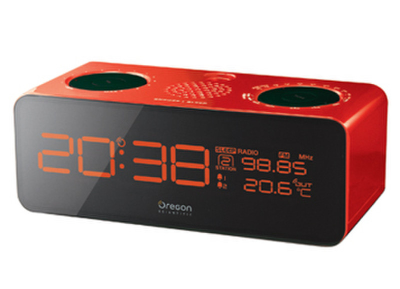 Oregon Scientific RRA320P Clock Red