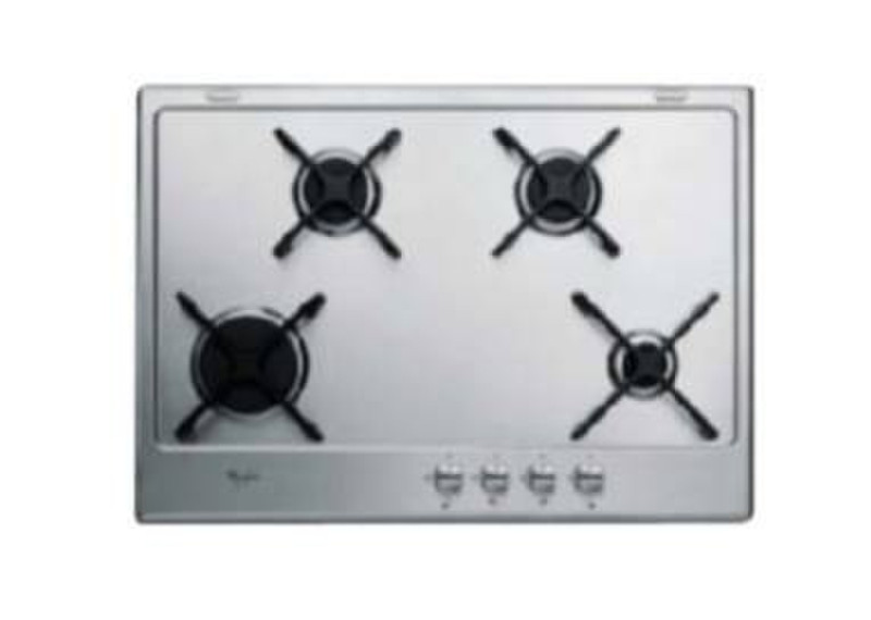 Whirlpool AKT751/IX Tabletop Gas hob White hob