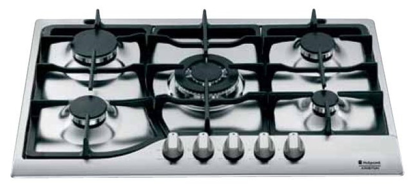 Hotpoint PH 750 T (IX)/HA built-in Gas hob Silver