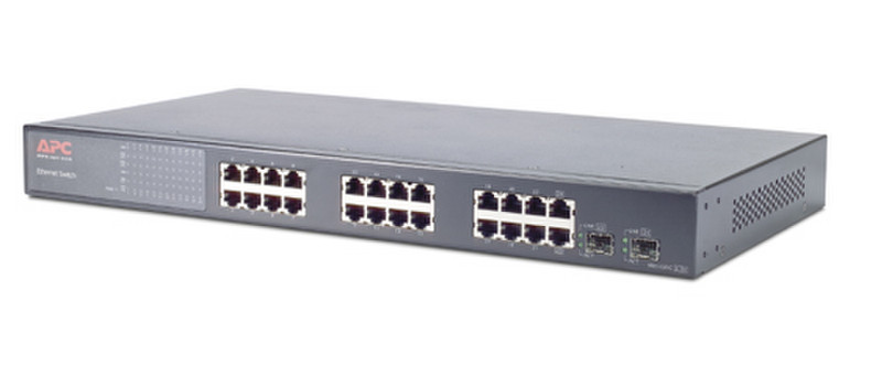 APC 24 Port 10/100/1000 Ethernet Switch with 2 Gig Uplink