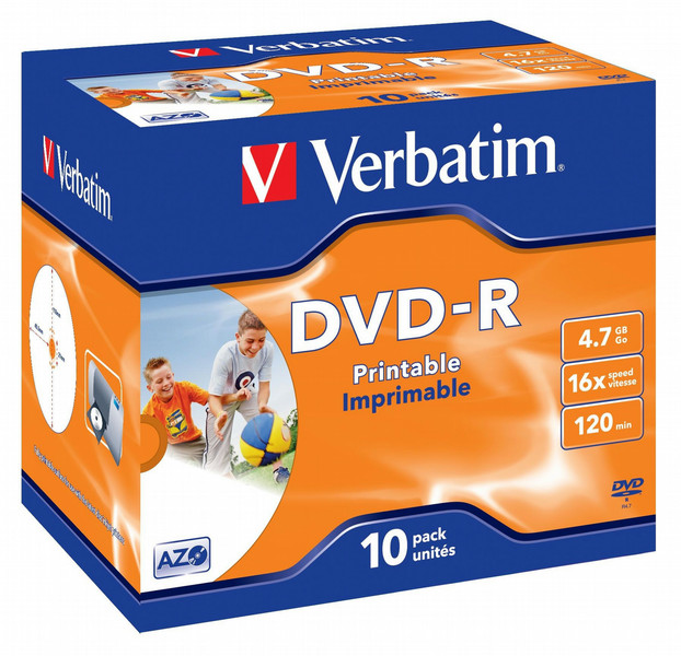 Verbatim DVD-R 4.7GB 16x 4.7GB DVD-R 10Stück(e)