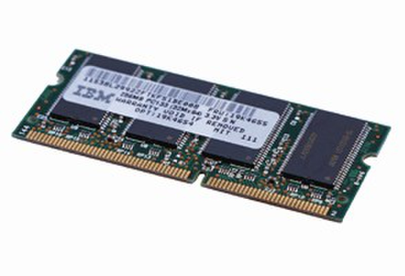 Lenovo 512MB PC133 SDRAM SODIMM 0.5GB 133MHz ECC memory module