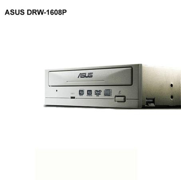 ASUS DVD+/-RW DUAL DRW1608P/D White Bulk Internal DVD±R/RW White optical disc drive