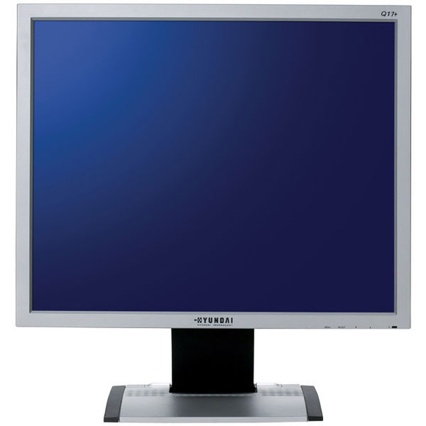 Hyundai 17 Inch Multiscanning LCD Monitor 17Zoll Silber Computerbildschirm