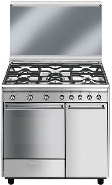 Smeg CX91M Built-in Gas hob B Stainless steel cooker