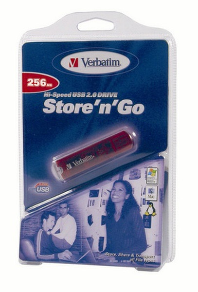 Verbatim Store'n'Go Hi-Speed USB 2.0 Drive 256 Mb 0.25GB memory card