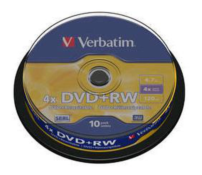 Verbatim DVD+RW Matt Silver 4.7ГБ DVD+RW 10шт