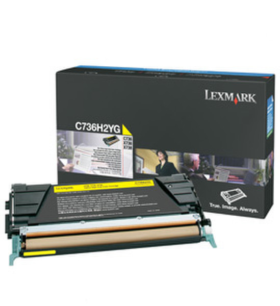 Lexmark C736H2YG Laser cartridge 10000страниц Желтый тонер и картридж для лазерного принтера