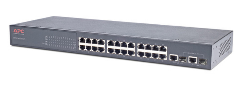 APC 24 Port 10/100 Ethernet Switch with 2 Gig Uplink