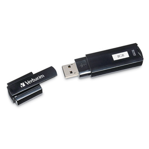 Verbatim Store 'n' Go® Corporate Secure USB Drive - 8GB 8ГБ USB 2.0 Тип -A Черный USB флеш накопитель