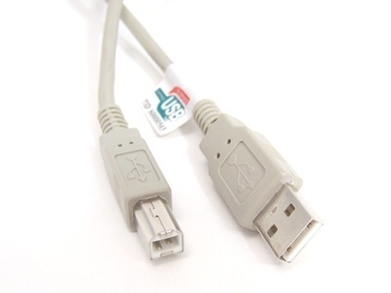 Micro Connectors USB 2.0 A to B Type Cable 1.82м Бежевый кабель USB