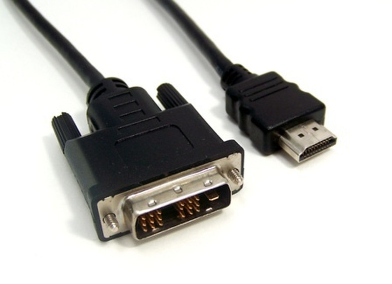 Micro Connectors HDMI / DVI-D M/M 6ft 1.83m HDMI DVI-D Schwarz