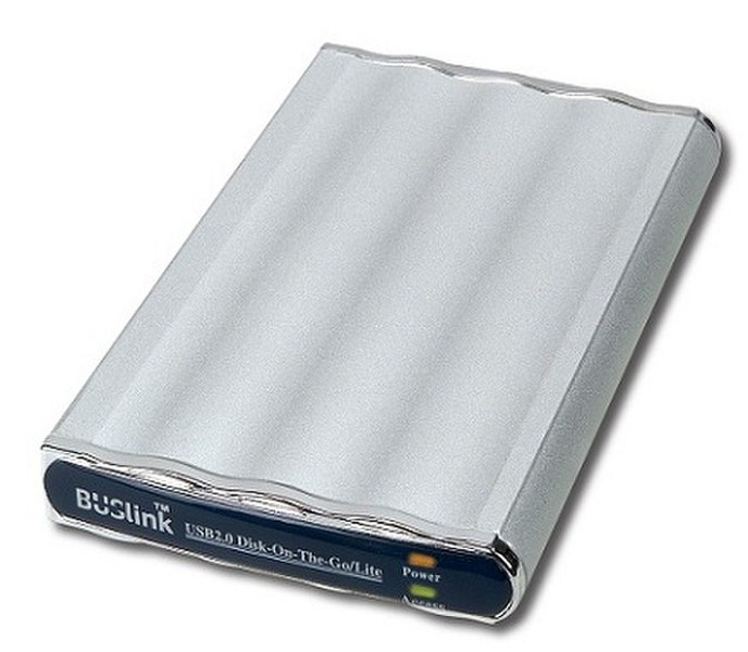 BUSlink Disk-On-The-Go 80GB 2.0 80GB Edelstahl Externe Festplatte