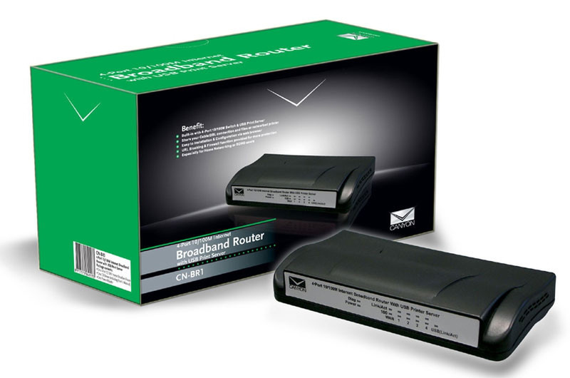 Canyon CN-BR1 Broadband Router Kabelrouter