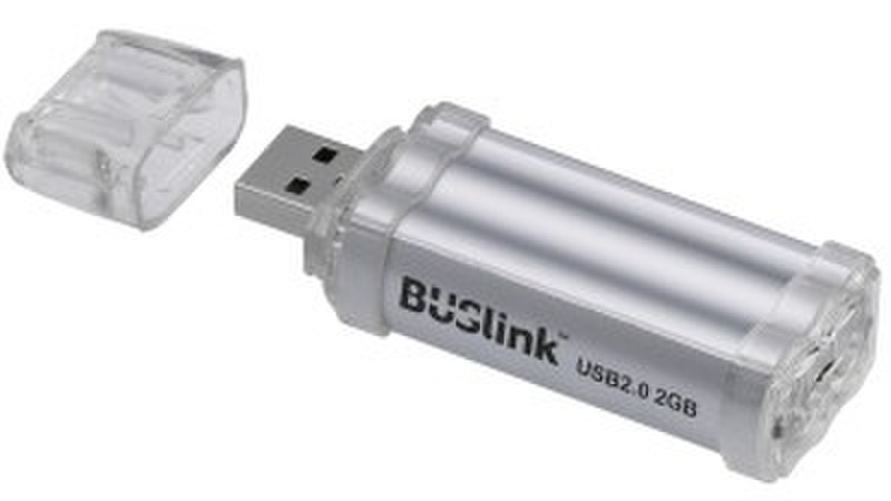 BUSlink 64GB USB 2.0 64ГБ USB 2.0 Тип -A Cеребряный USB флеш накопитель