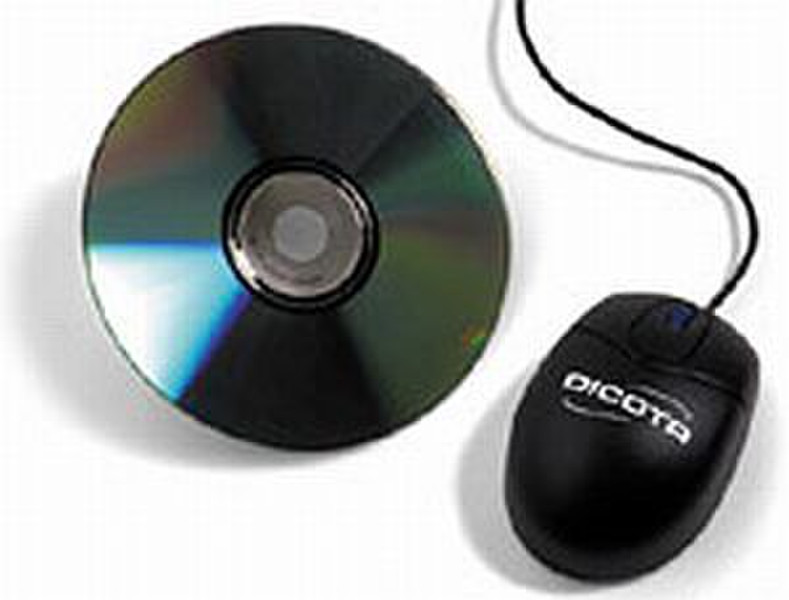 Dicota Speedy USB Optisch Schwarz Maus
