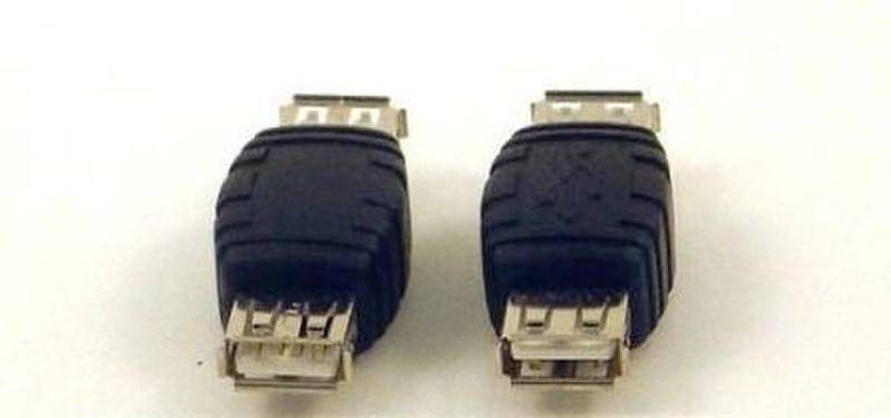 Micro Connectors USB Type A F USB Type A USB Type A Черный кабельный разъем/переходник
