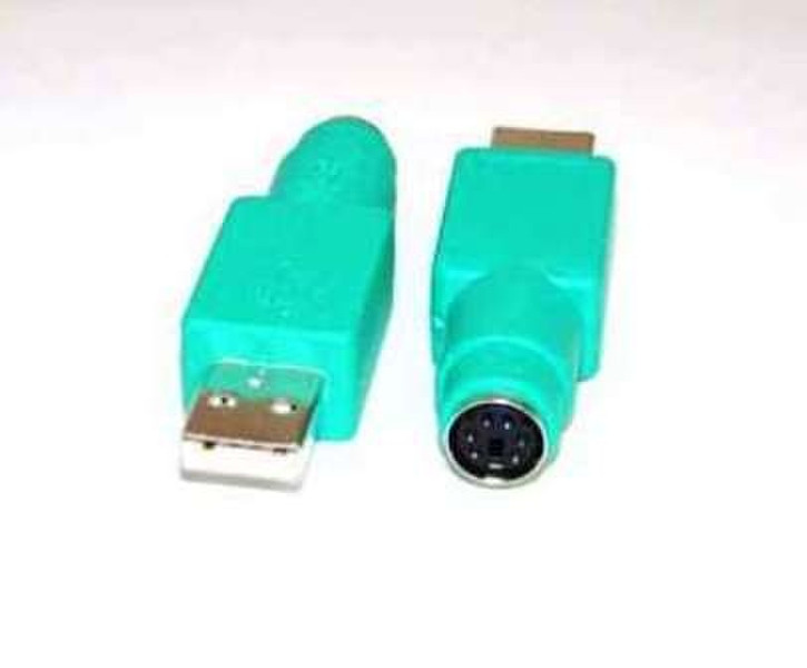 Micro Connectors USB A M / PS/2 F USB Type A M PS/2 F Зеленый кабельный разъем/переходник