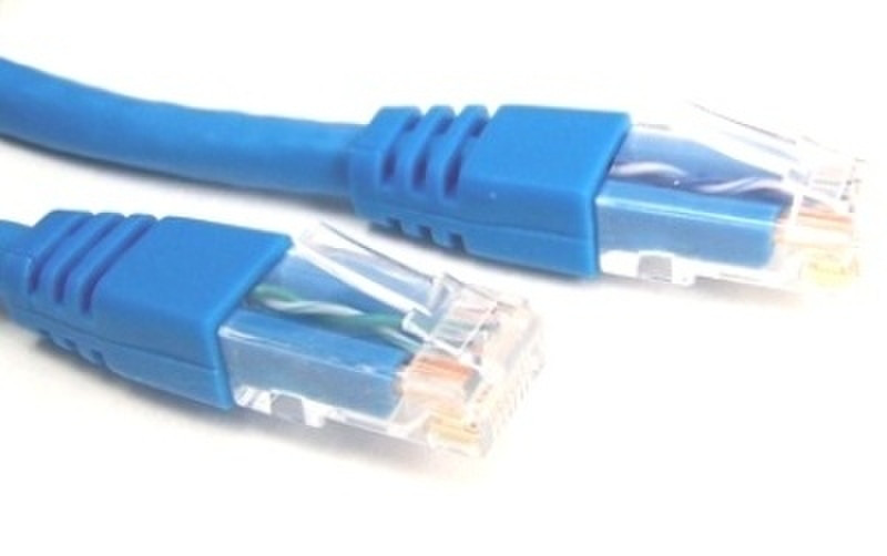 Micro Connectors Cat6 UTP RJ45 Patch Cable 25 ft 7.625m Blue networking cable