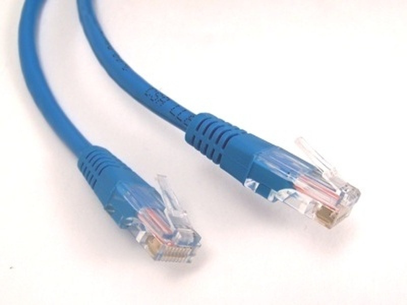 Micro Connectors Cat.5E UTP RJ45 Patch Cable - 1 ft 0.3m Blue networking cable