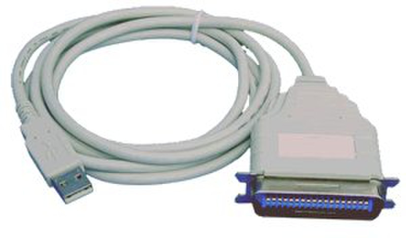 Eminent USB to Printercable adapter Weiß Druckerkabel