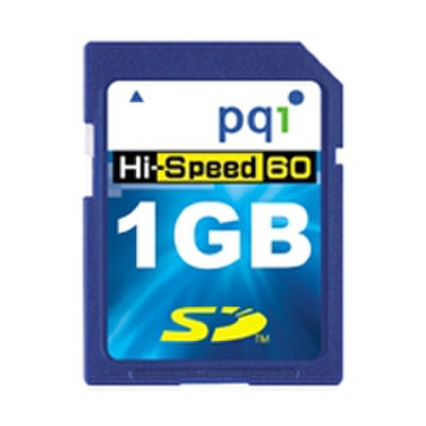 PQI MEM SD Secure Digital 60x 1Gb 1GB SD memory card