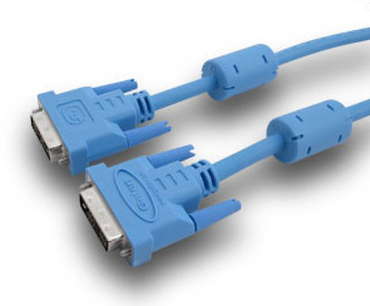 Gefen DVI-D - 15 ft (M-F) 4.5m DVI-D DVI-D Blue DVI cable