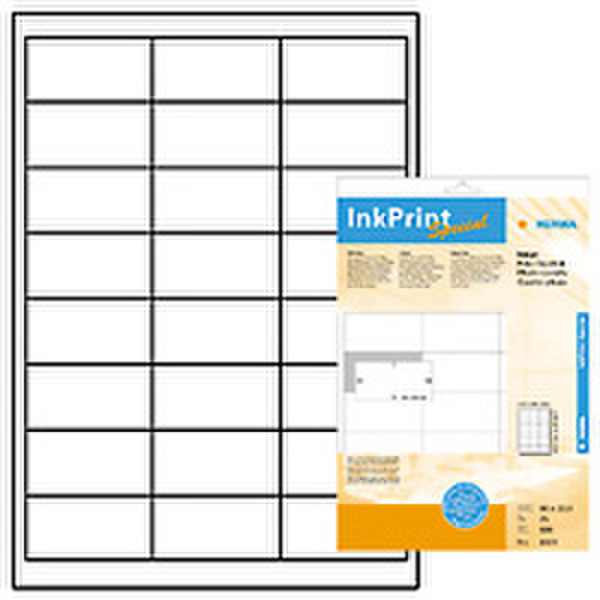 HERMA Inkjet labels white 66x33,8 InkPrint Special 600 pcs. 600шт самоклеящийся ярлык