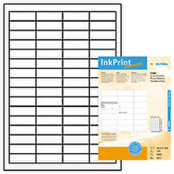 HERMA Inkjet labels white 48,3x16,9 InkPrint Special 6400 pcs. 6400pc(s) self-adhesive label