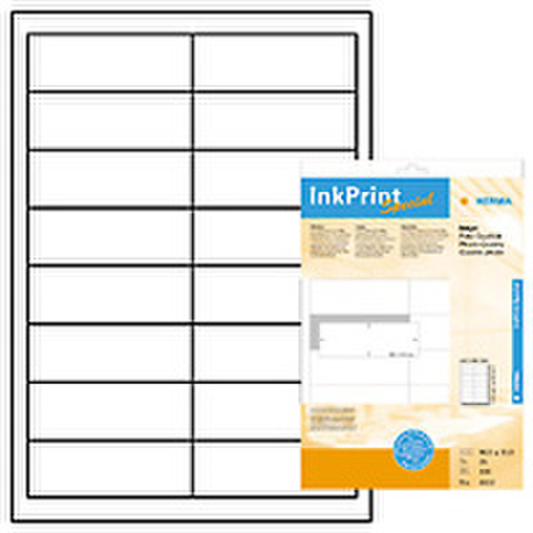 HERMA Inkjet labels white 96,5x33,8 InkPrint Special 400 pcs. 400pc(s) self-adhesive label