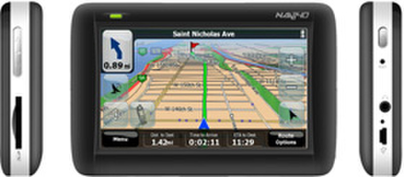 V7 PMD740USAM-F Fixed 4.3Zoll Touchscreen 190g Schwarz Navigationssystem